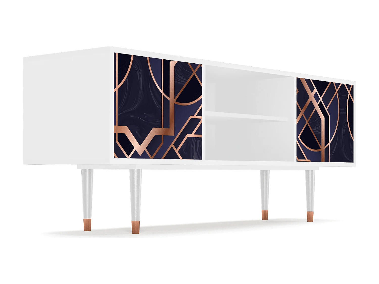 Meuble TV - 170х69х48 cm - T2 - Purple Temple, Blanc