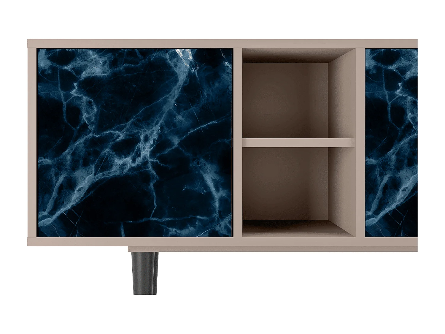 TV-Möbel - 150х69х41 cm - T5 - Deep Ocean, Latte