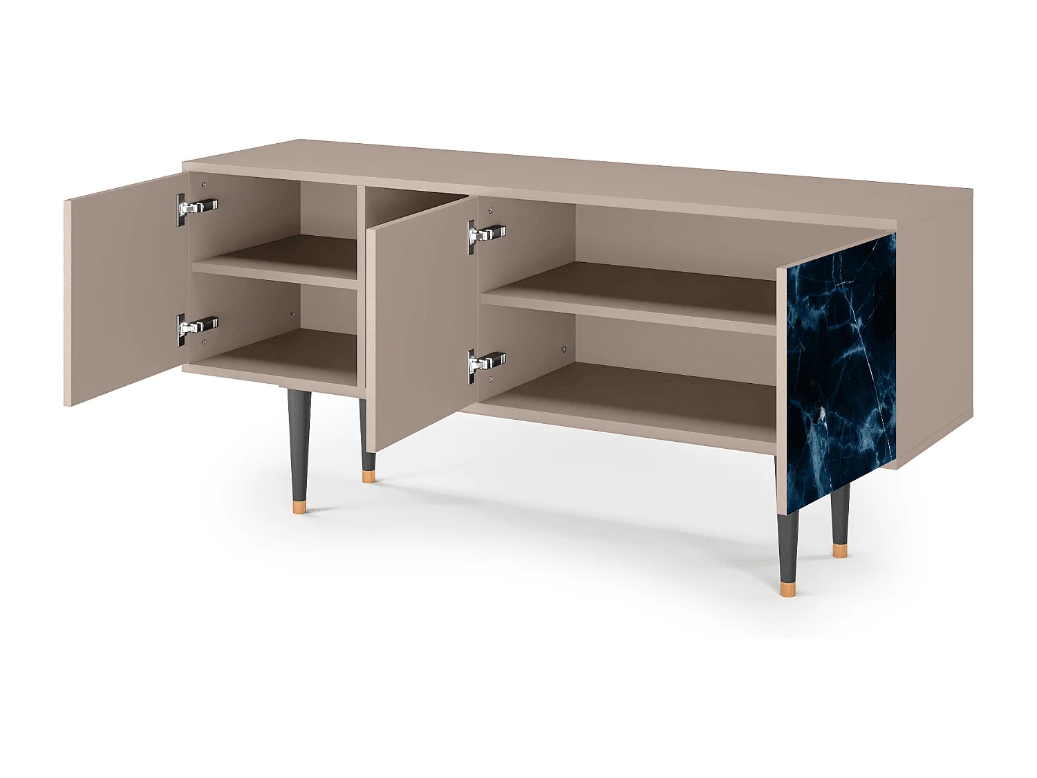 TV-Möbel - 150х69х41 cm - T5 - Deep Ocean, Latte