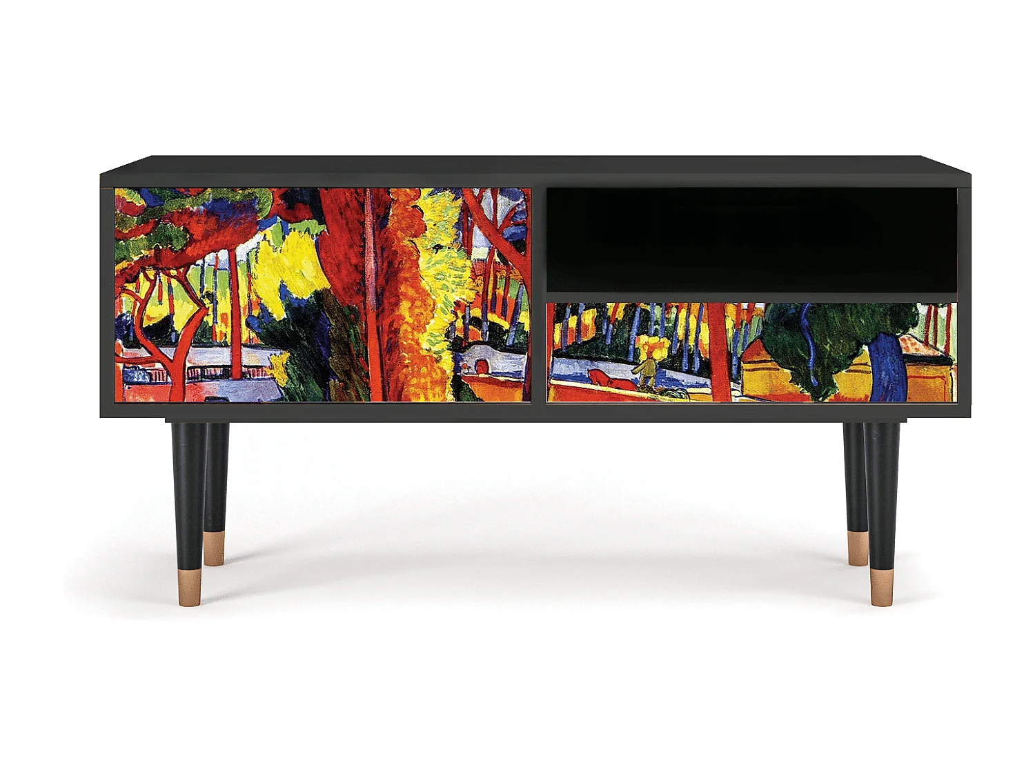 Meuble TV - 115х59х48 cm - T3 - The Turning Road, Anthracite