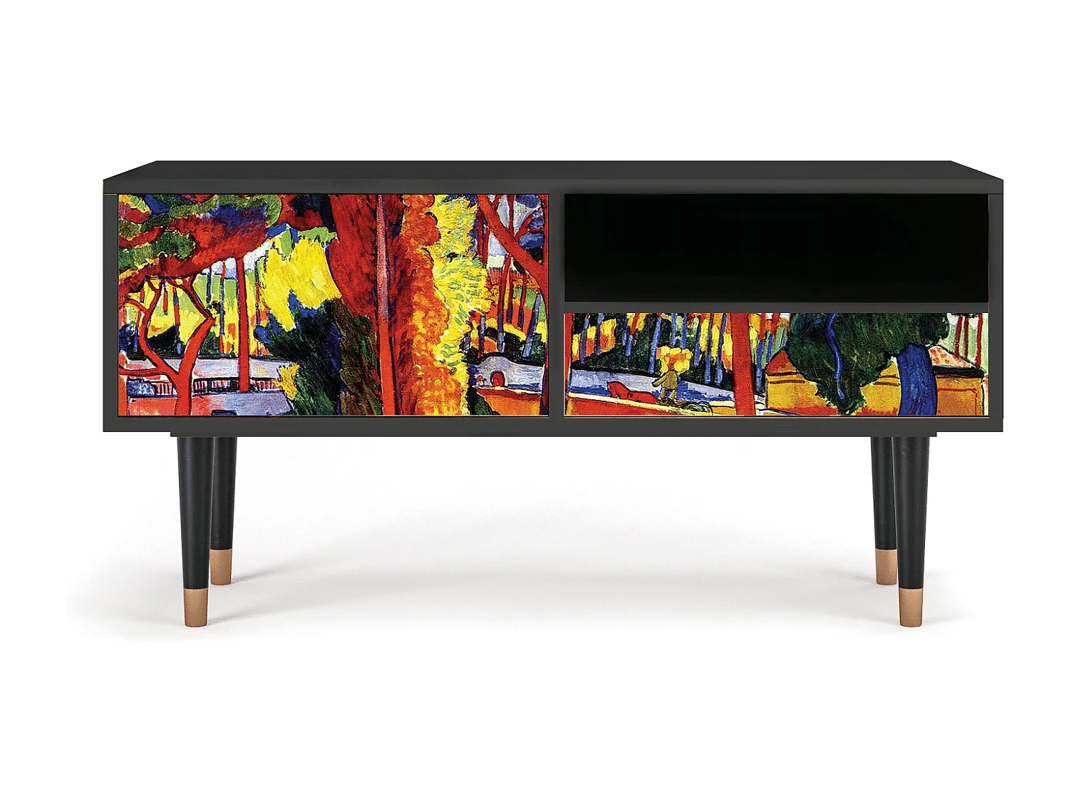 Meuble TV - 115х59х48 cm - T3 - The Turning Road, Anthracite