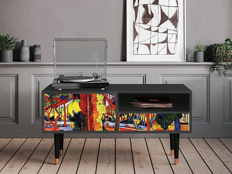 TV-Möbel - 115х59х48 cm - T3 - The Turning Road, Anthrazit