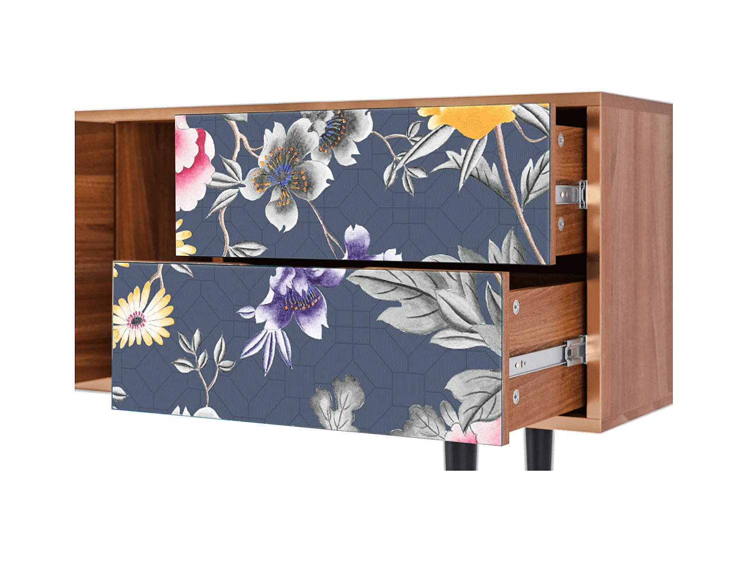 Meuble TV - 170х69х48 cm - T1 - Dark Flower Bed, Noyer