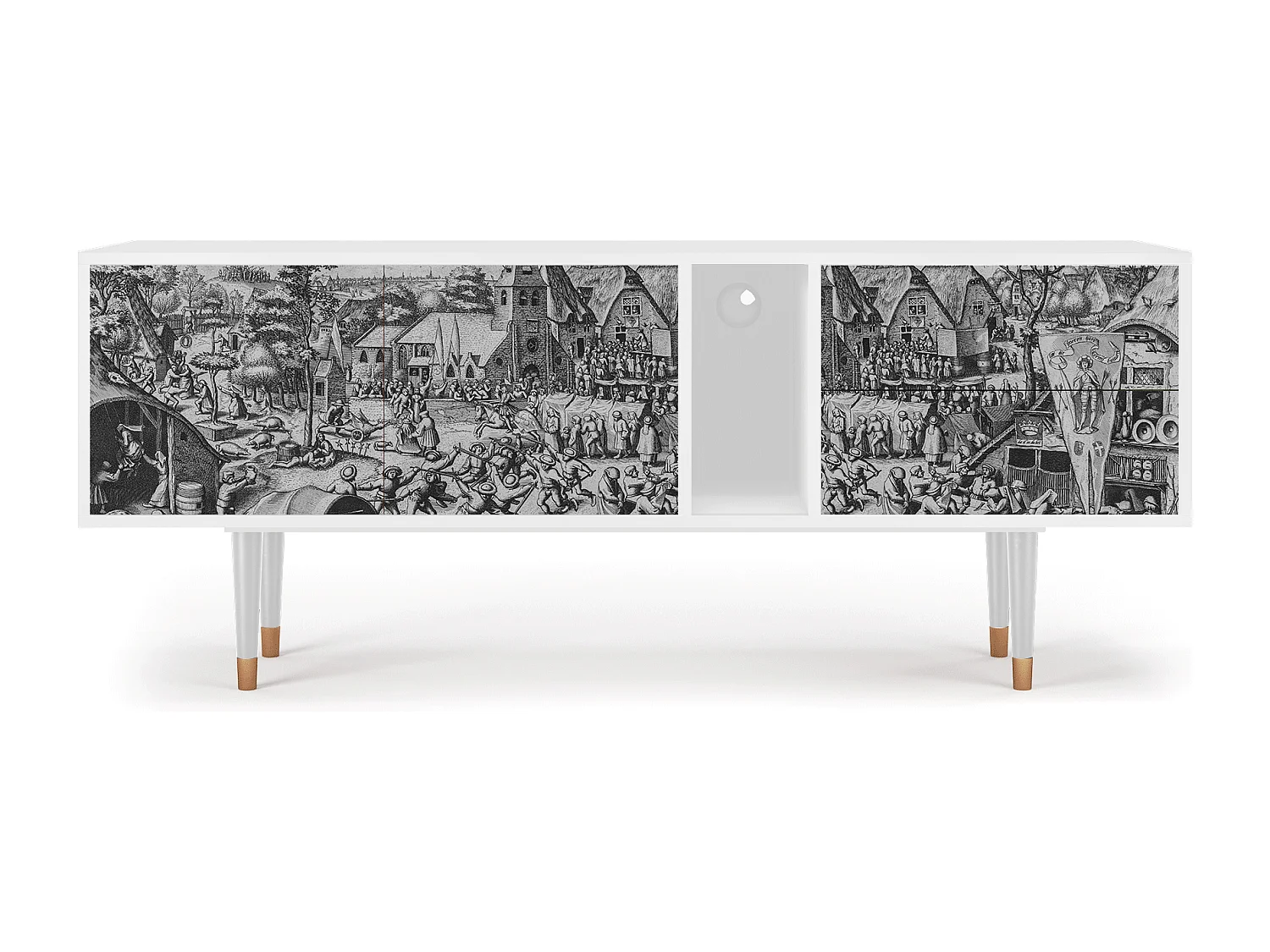 Meuble TV - 170х69х48 cm - T1 - The Festival of Saint, Blanc