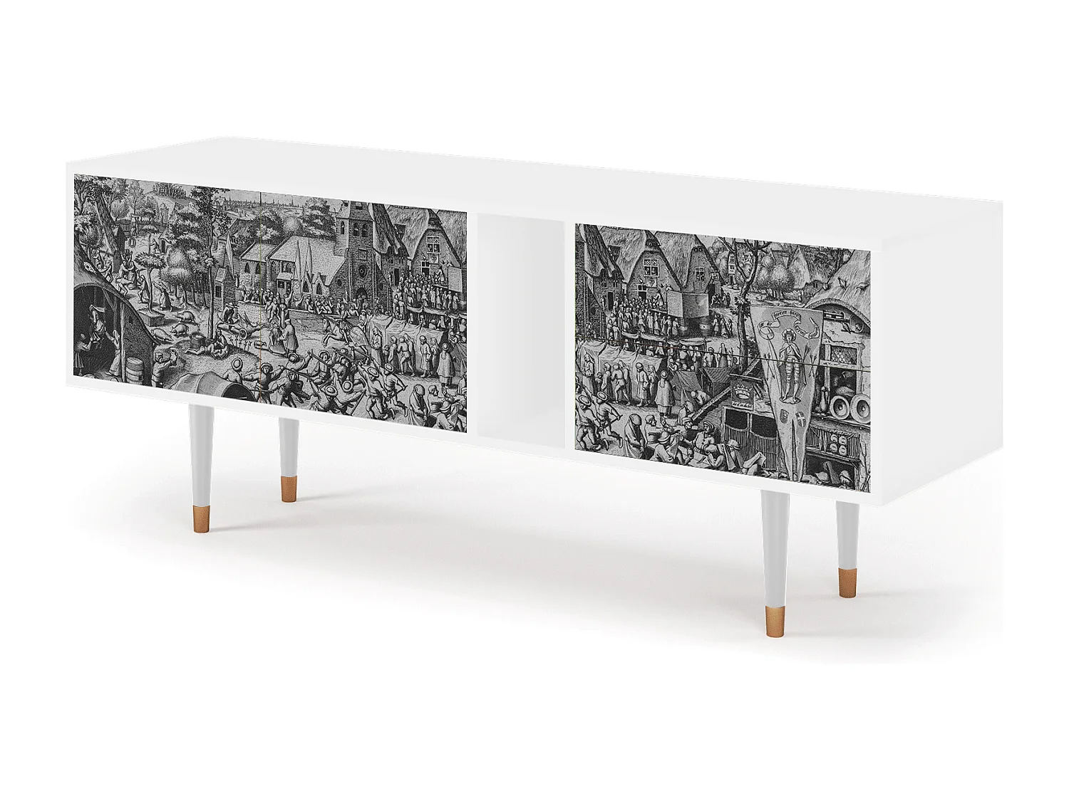 Meuble TV - 170х69х48 cm - T1 - The Festival of Saint, Blanc