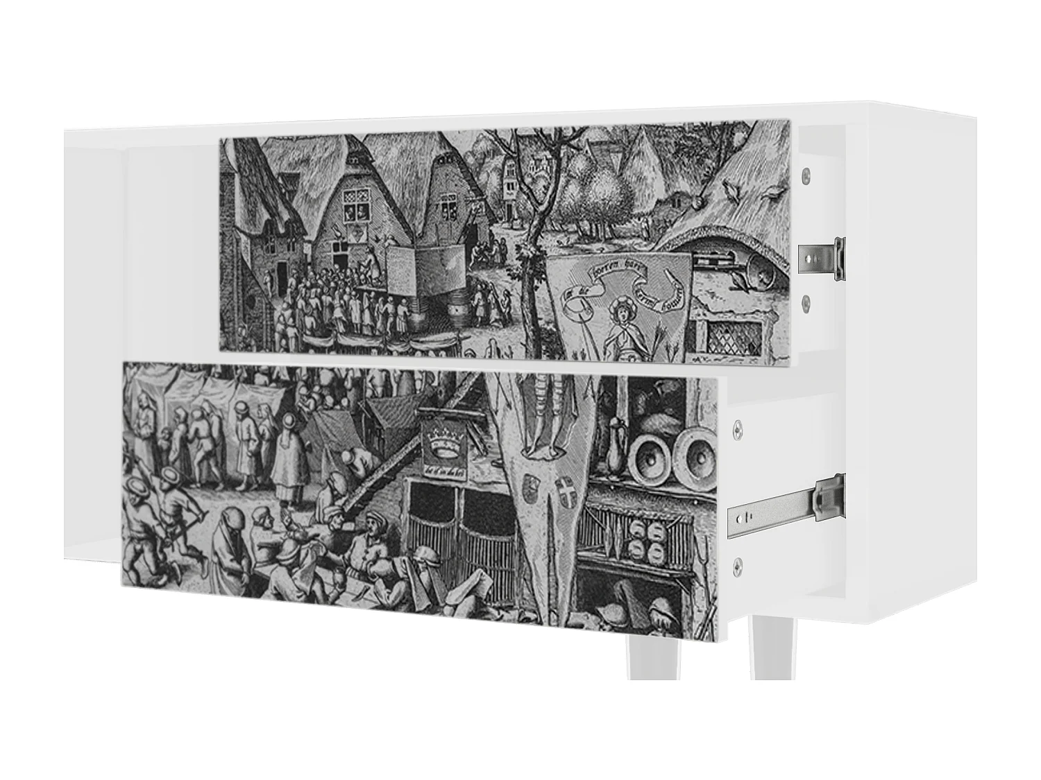 Meuble TV - 170х69х48 cm - T1 - The Festival of Saint, Blanc