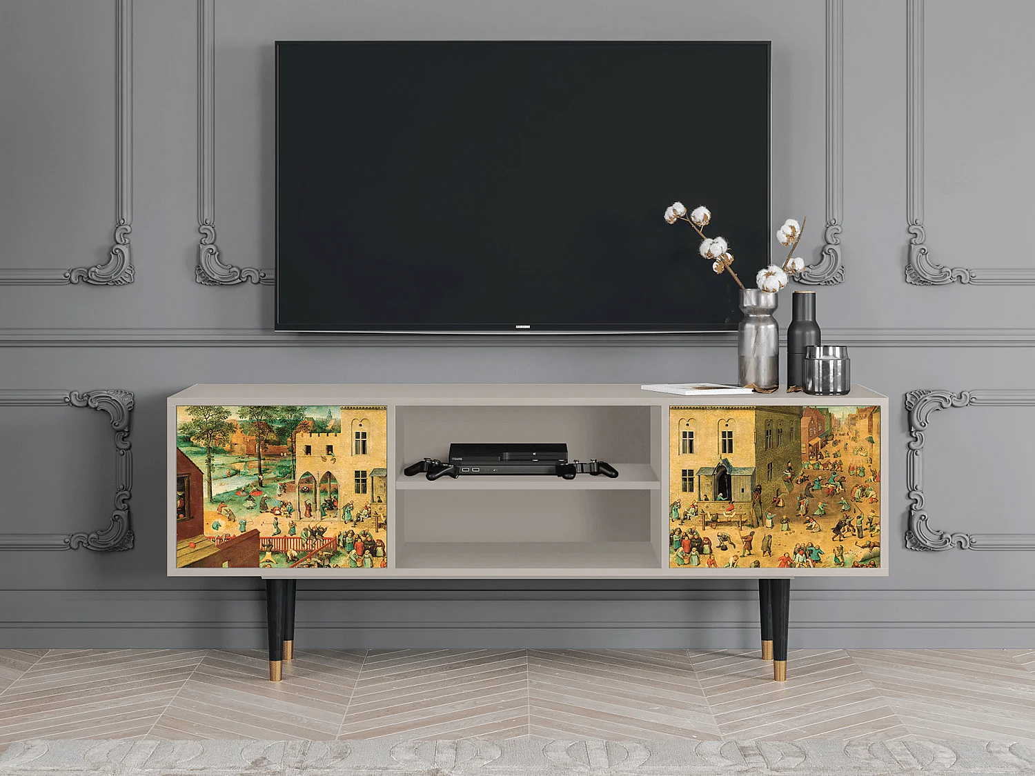 Meuble TV - 170х69х48 cm - T2 - Children Games, Sable