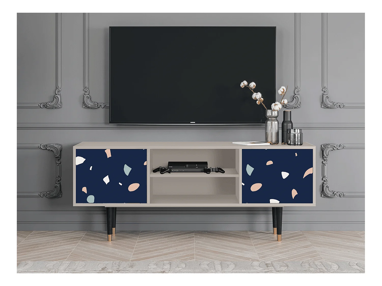TV-meubel - 170х69х48 cm - T2 - Space Satellites, Zand