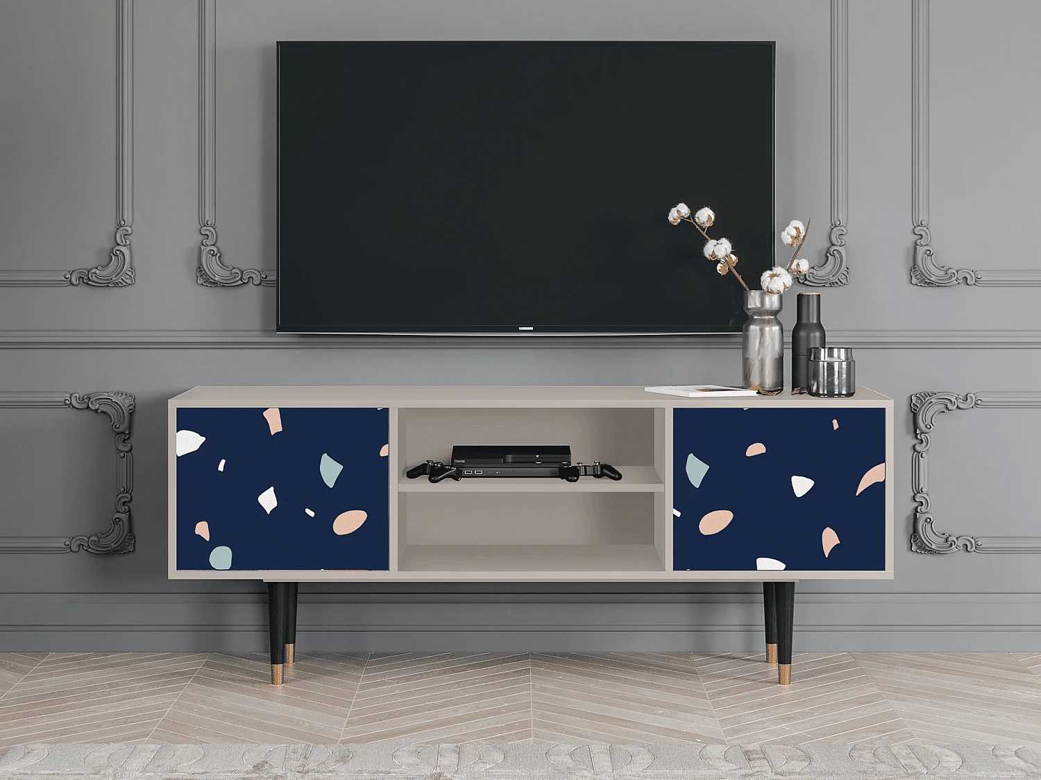 Meuble TV - 170х69х48 cm - T2 - Space Satellites, Sable