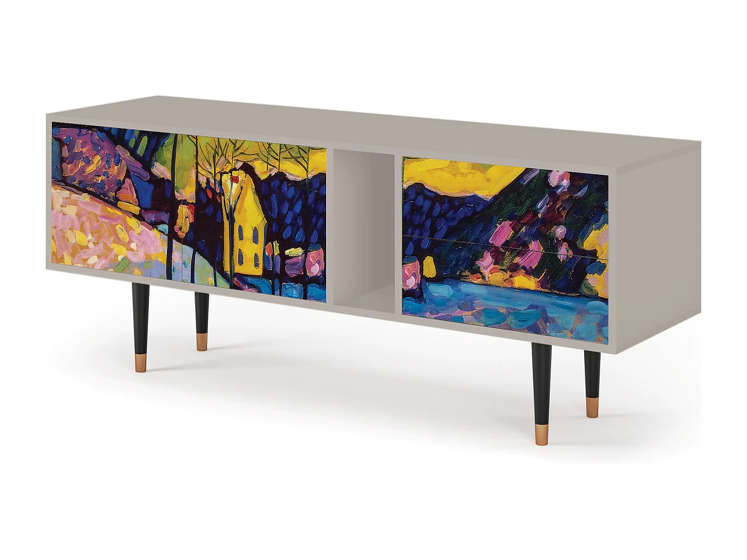 Meuble TV - 170х69х48 cm - T1 - Winter Landscape, Sable