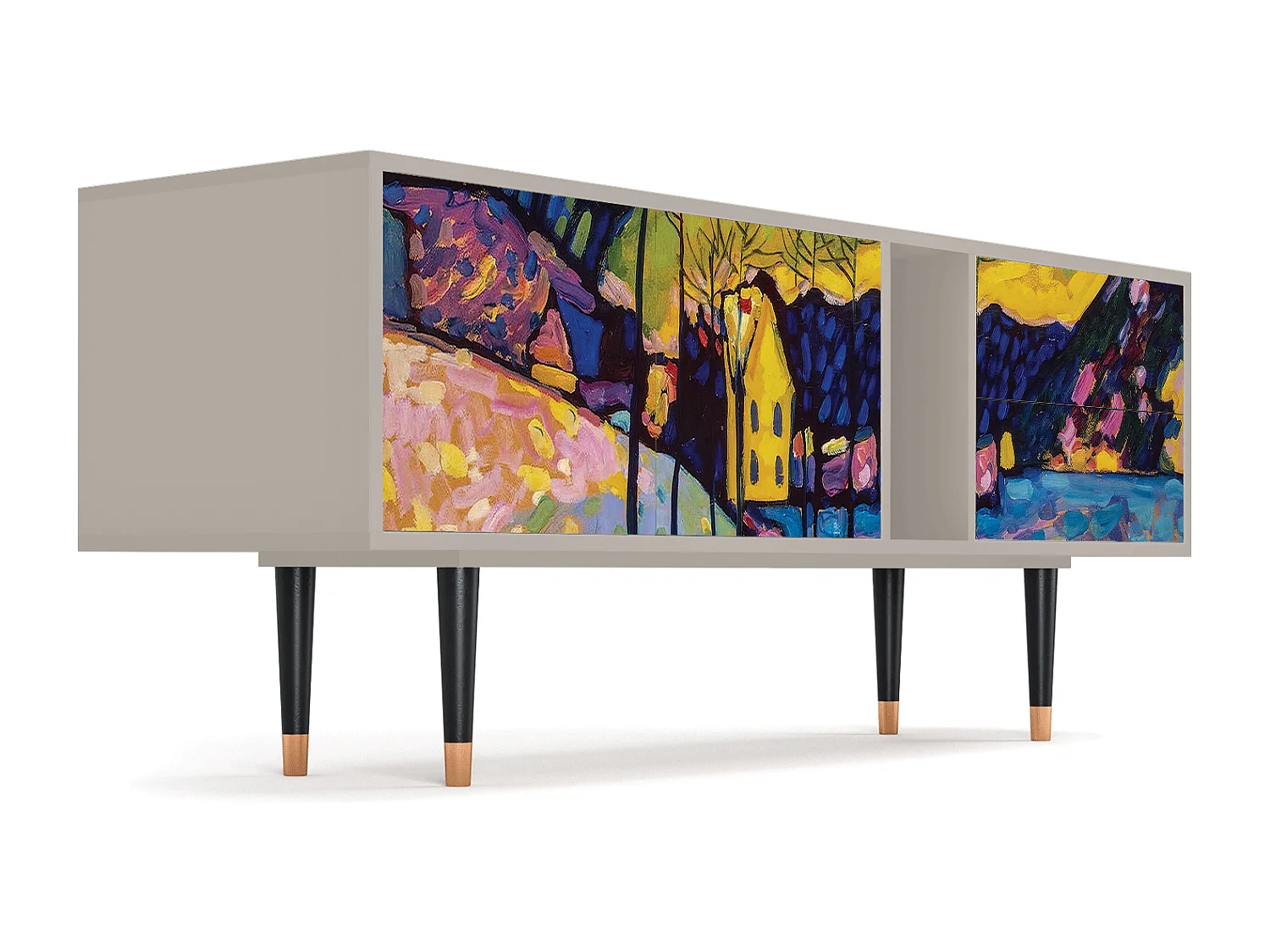 Meuble TV - 170х69х48 cm - T1 - Winter Landscape, Sable