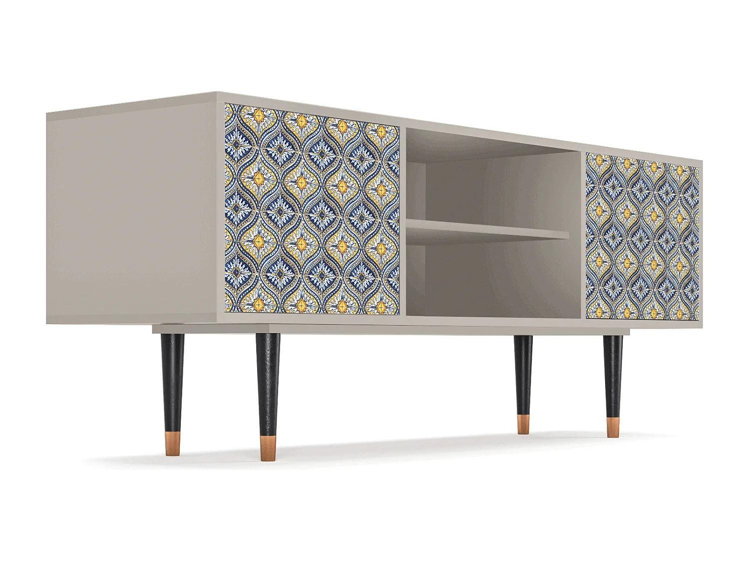 Mobile TV - 170х69х48 cm - T2 - Illusory Pattern, Sabbia