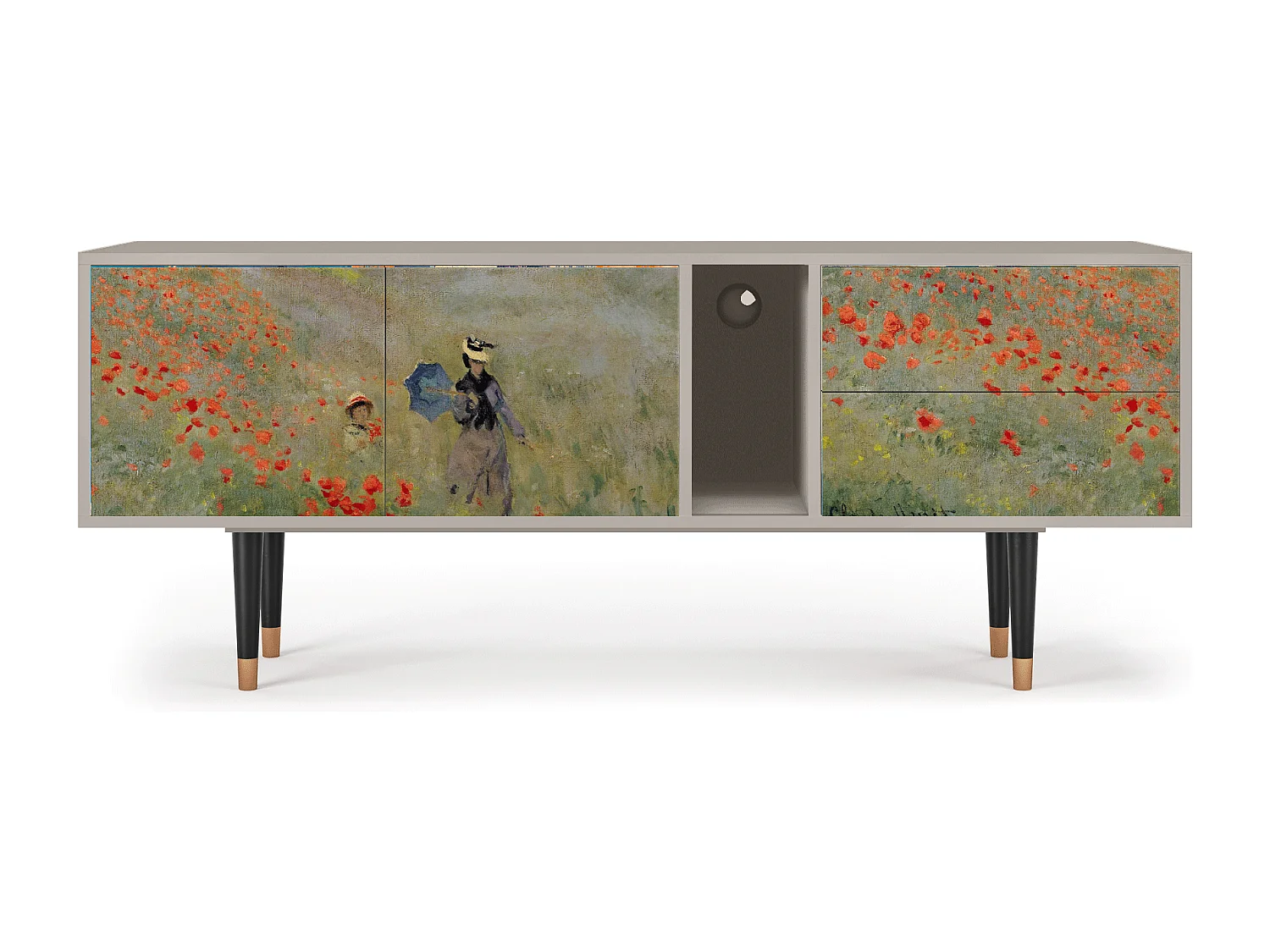 TV-meubel - 170х69х48 cm - T1 - The Poppy Field   , Zand