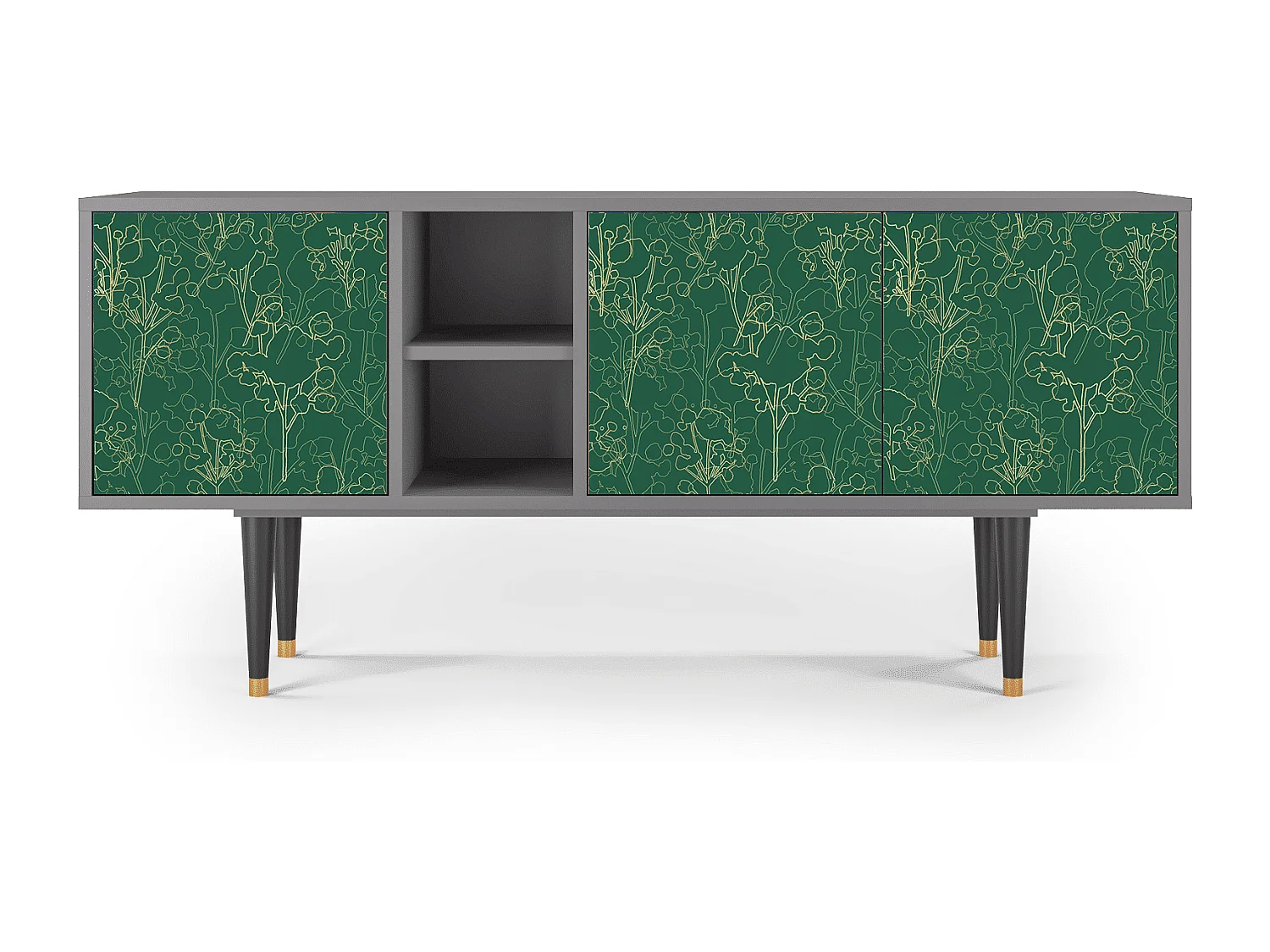 Mobile TV - 150х69х41 cm - T5 - Emerald Forest, Grigio