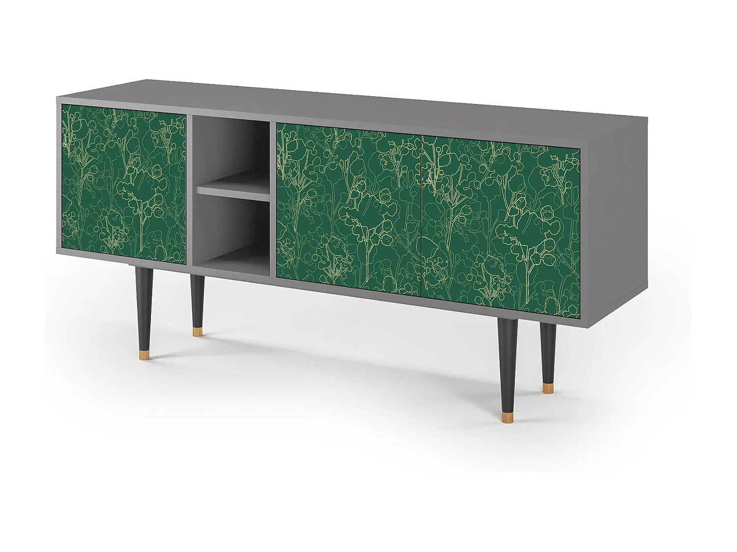 Mobile TV - 150х69х41 cm - T5 - Emerald Forest, Grigio