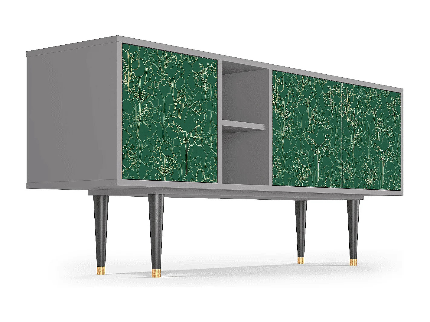 Mobile TV - 150х69х41 cm - T5 - Emerald Forest, Grigio