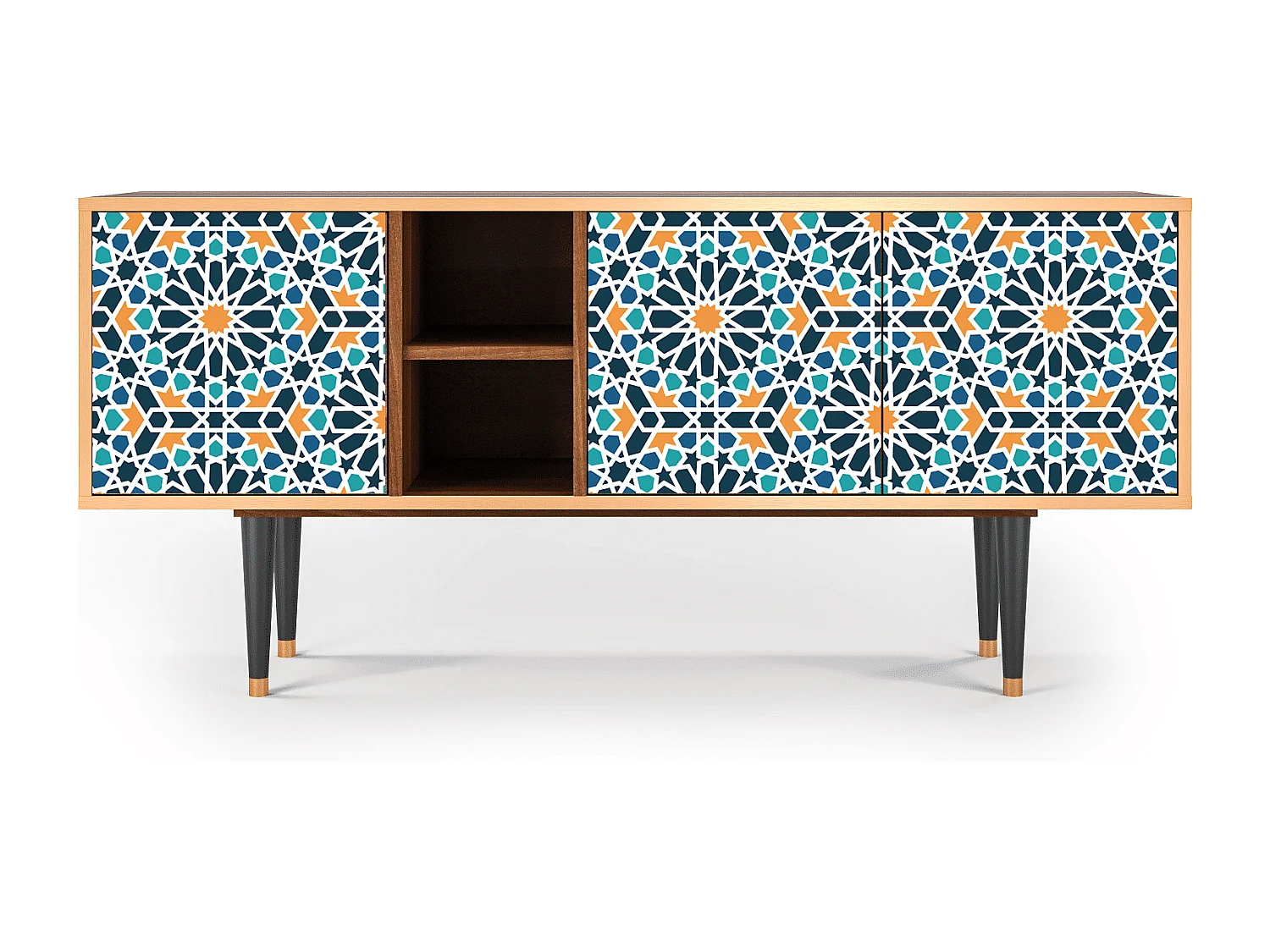 TV-meubel - 150х69х41 cm - T5 - Kaleidoscope, Walnoot