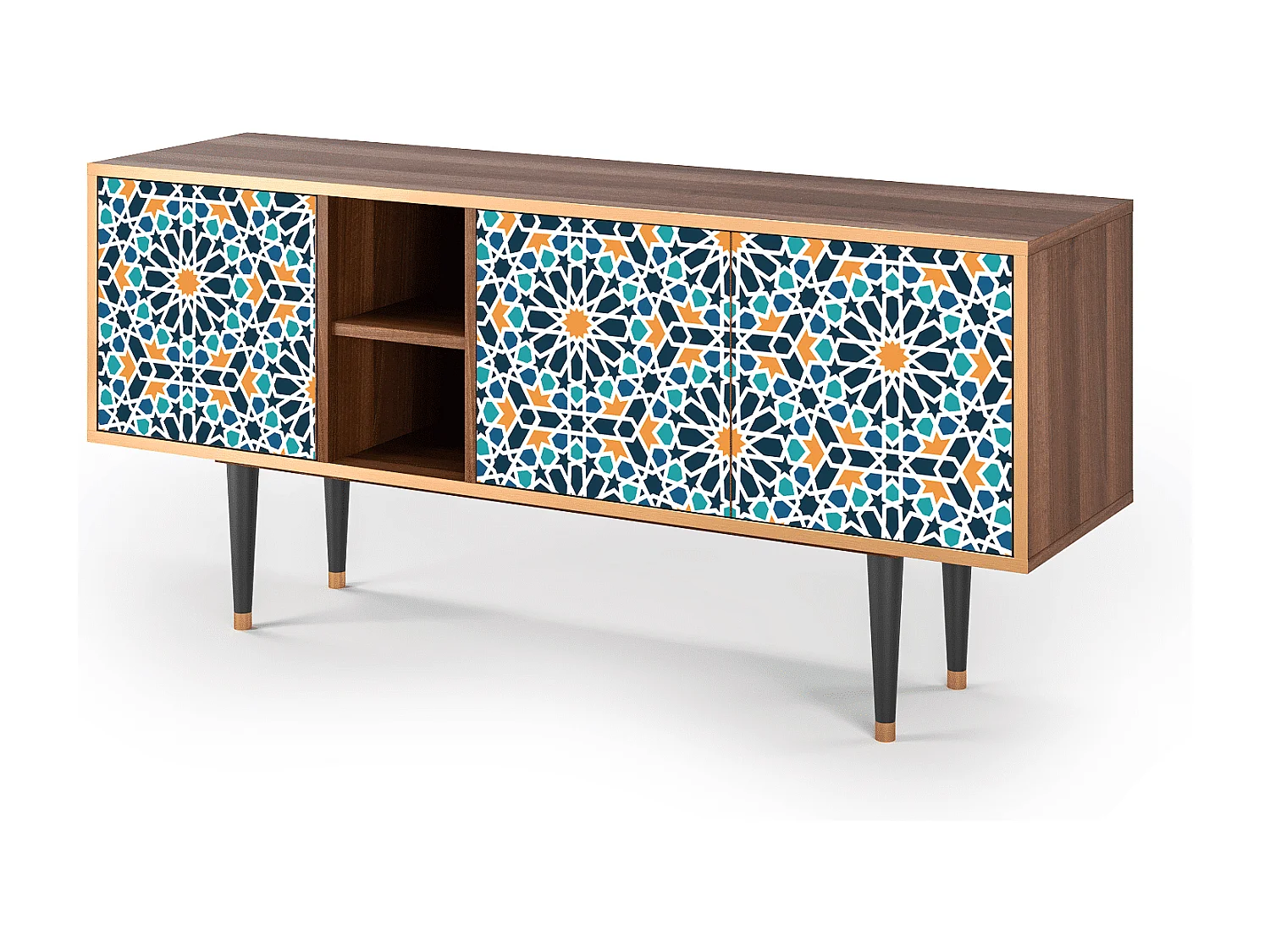 TV-meubel - 150х69х41 cm - T5 - Kaleidoscope, Walnoot