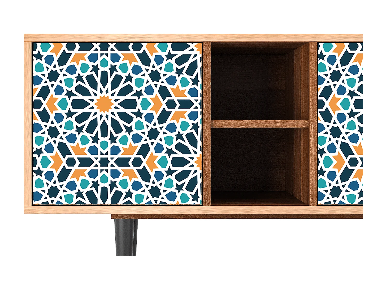 TV-meubel - 150х69х41 cm - T5 - Kaleidoscope, Walnoot