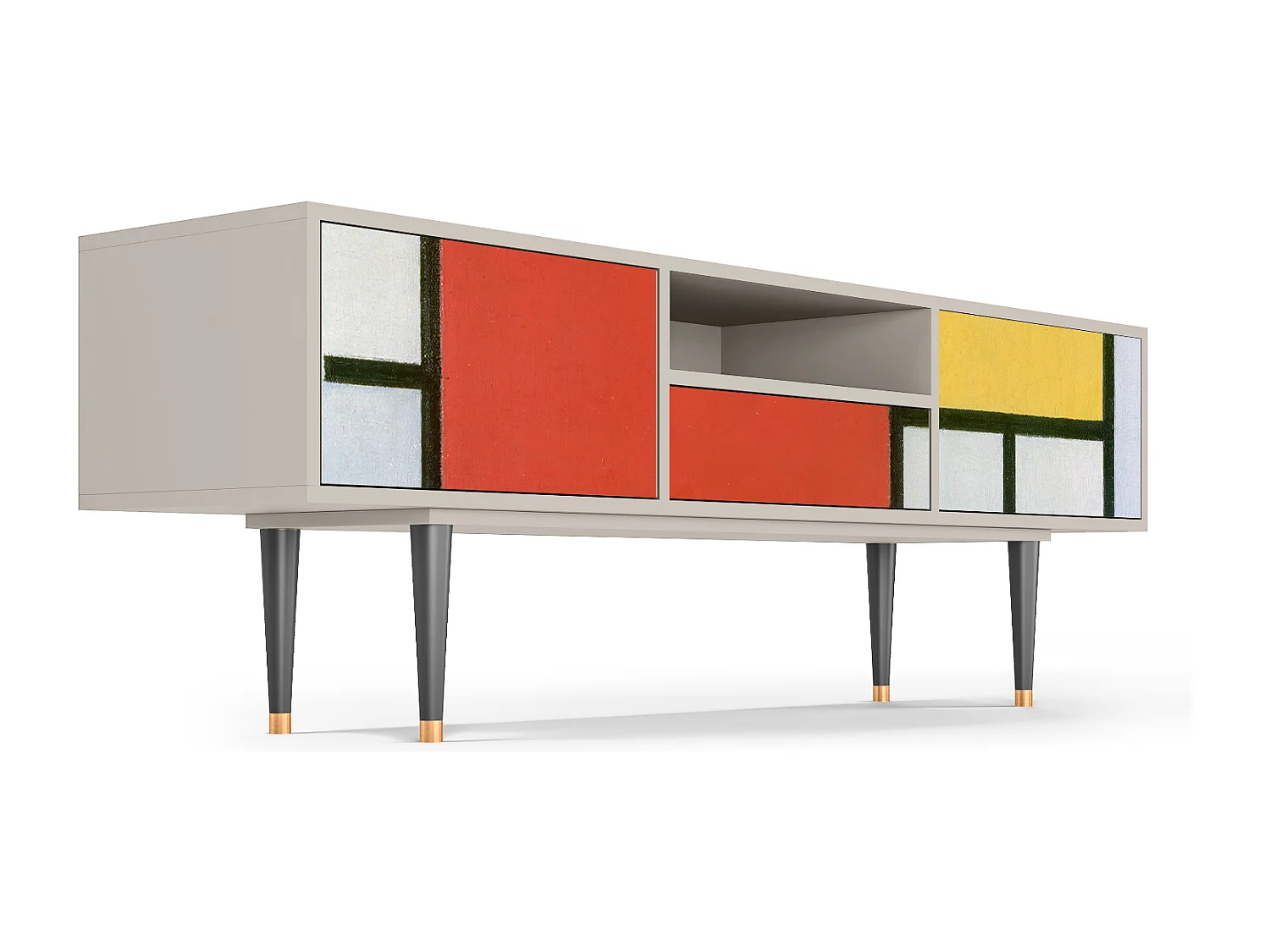 Mueble de TV - 170х59х41 cm - T6 - Composition, Areia