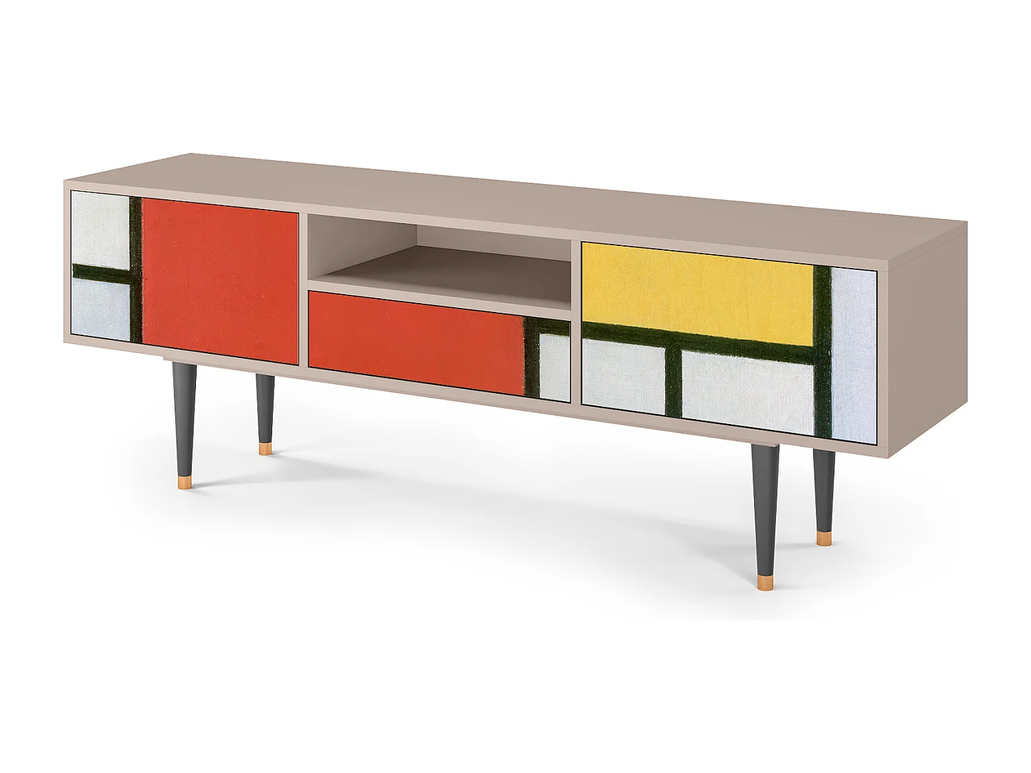 Mobile TV - 170х59х41 cm - T6 - Composition, Sabbia