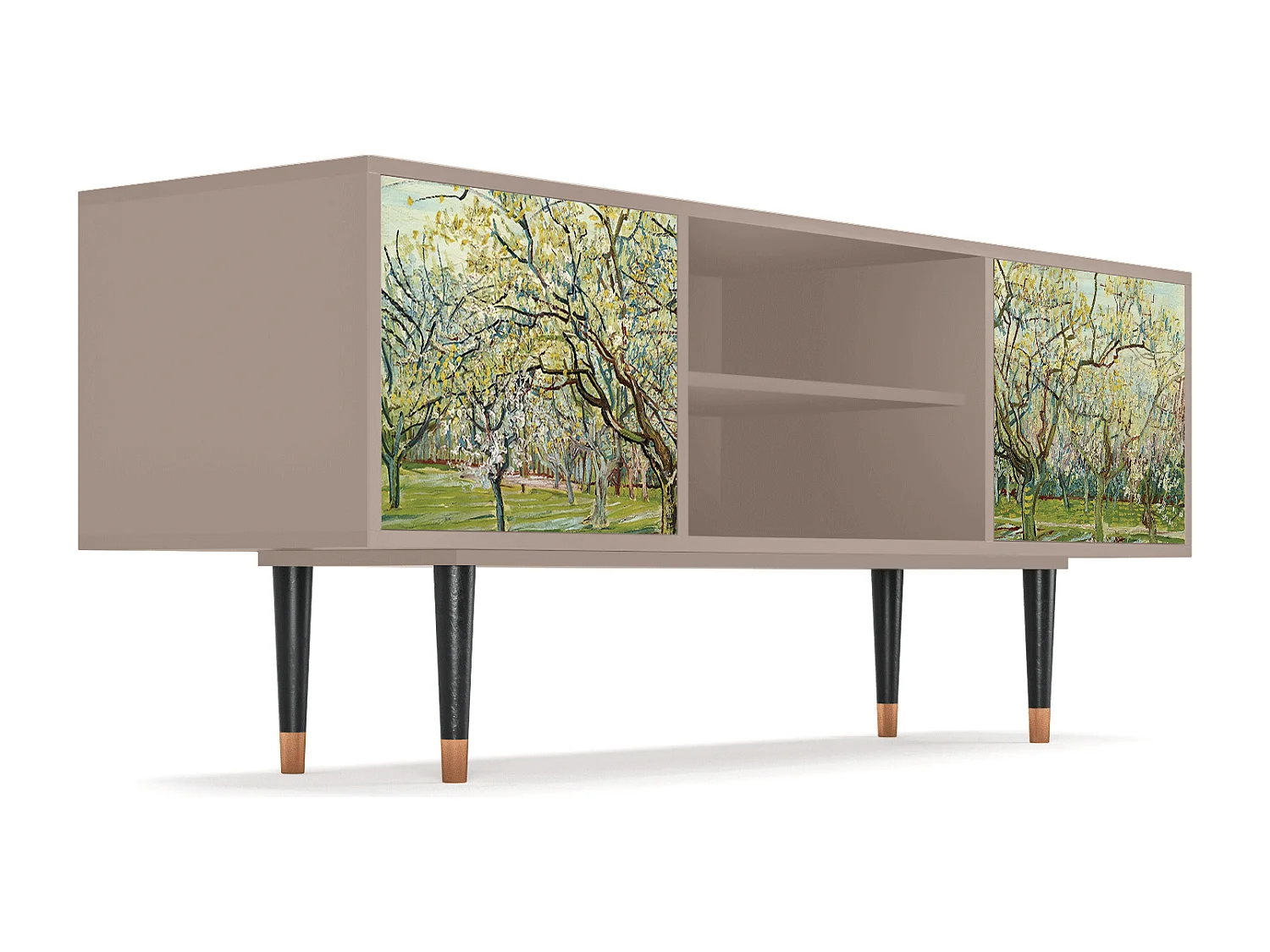 Mobile TV - 170х69х48 cm - T2 - The Bianco Orchard, Latte