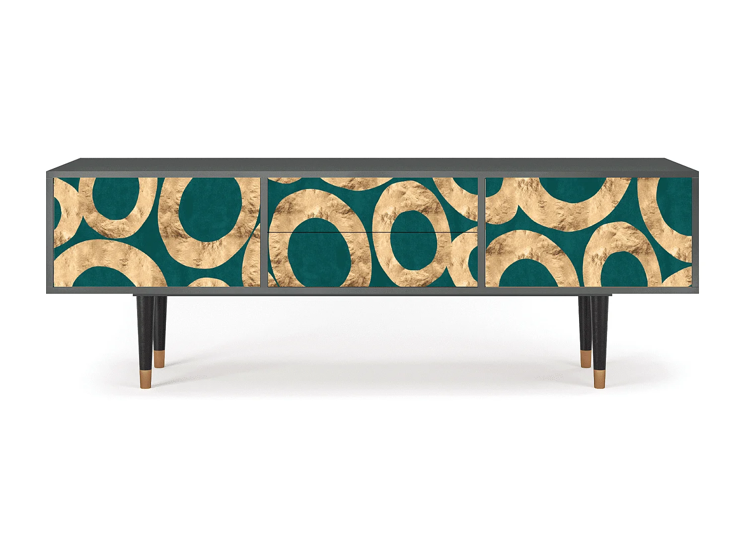 Mobile TV - 170х59х48 cm - T4 - Zircon Sphere, Antracite