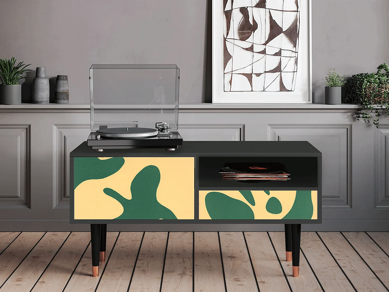 Meuble TV - 115х59х48 cm - T3 - Constellations by Arp, Anthracite