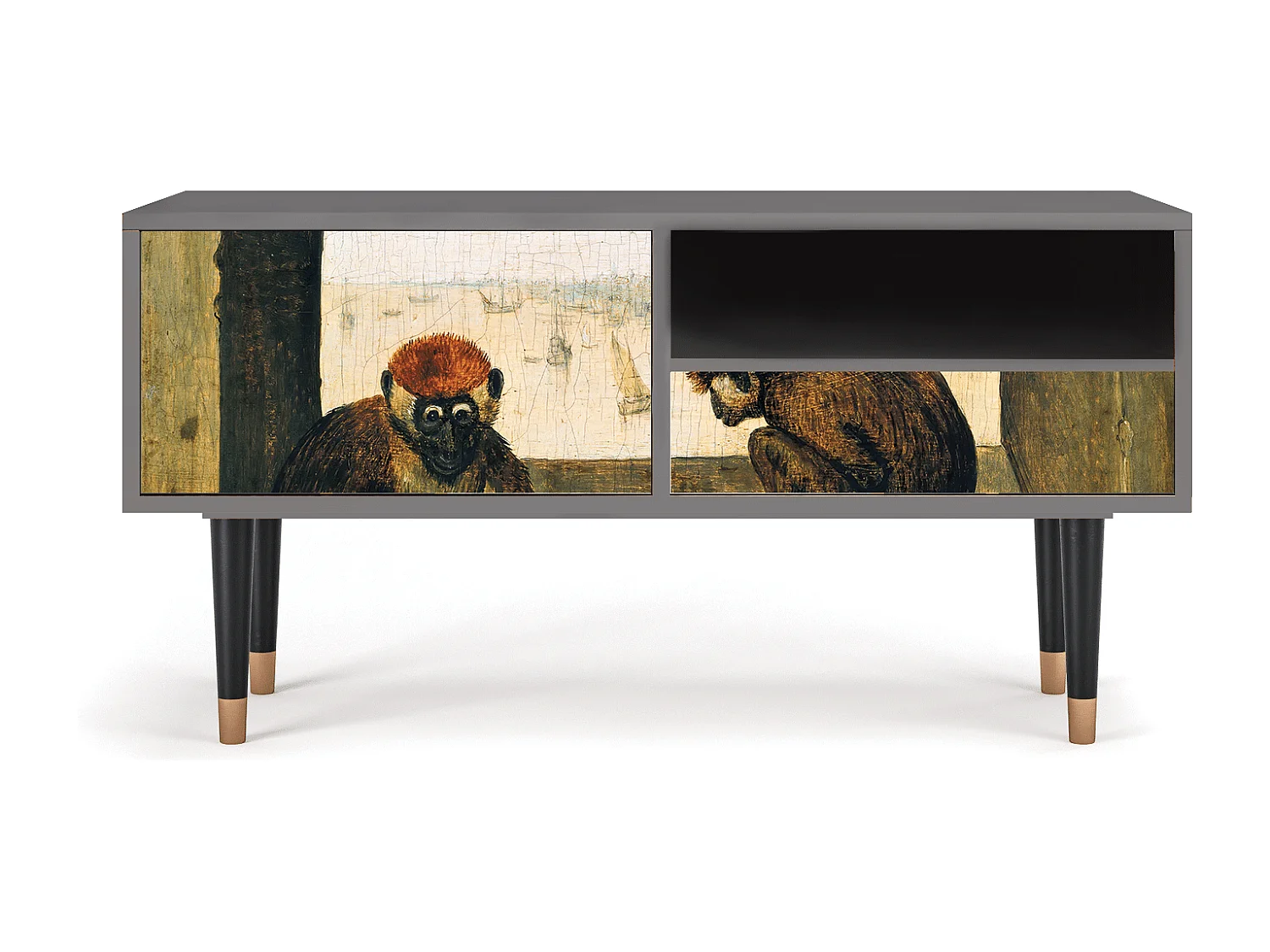 Meuble TV - 115х59х48 cm - T3 - Two Monkeys, Sable