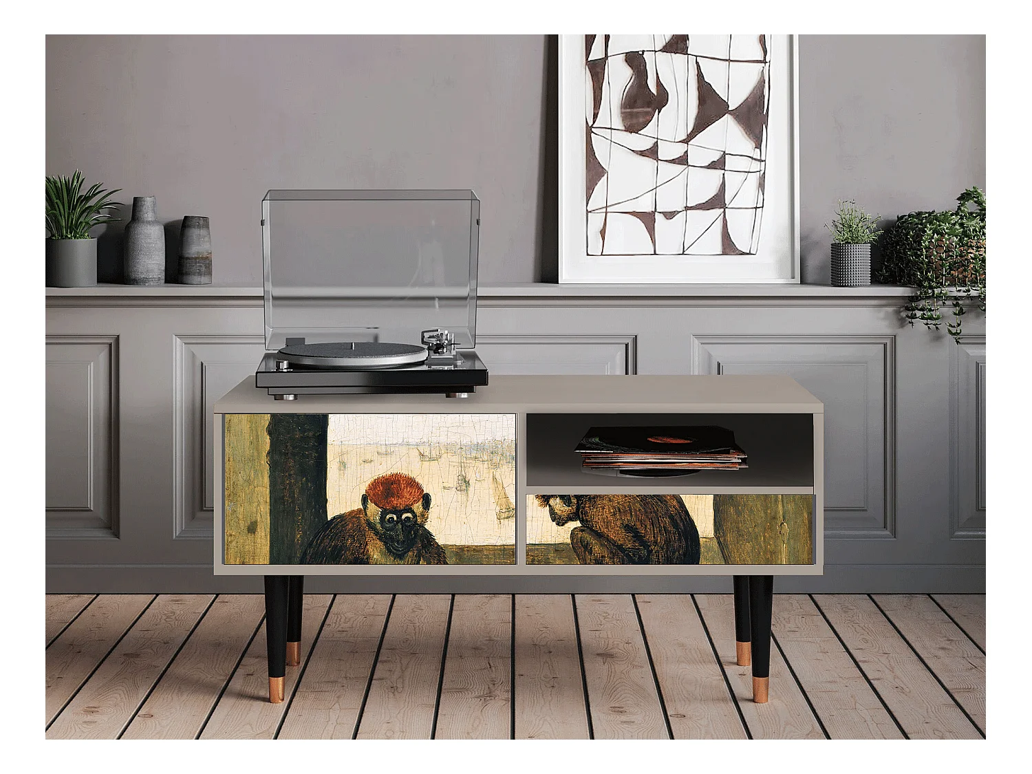 TV-Möbel - 115х59х48 cm - T3 - Two Monkeys, Sand
