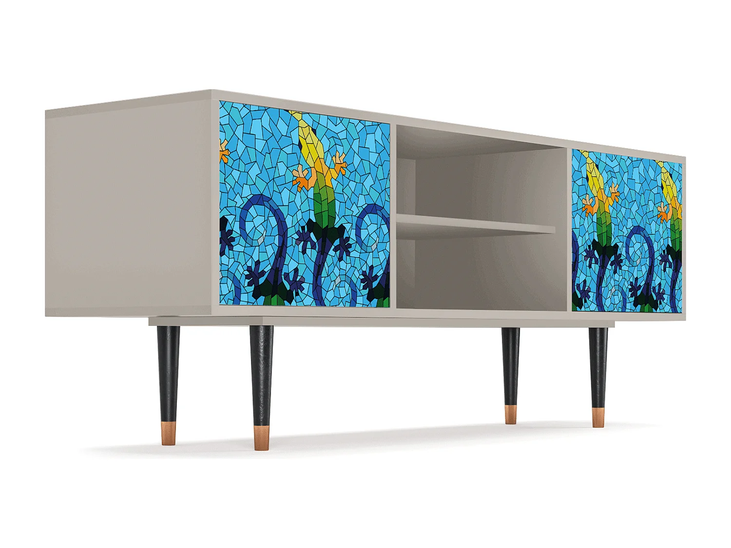 TV-Möbel - 170х69х48 cm - T2 - Gaudi's Lizard, Sand