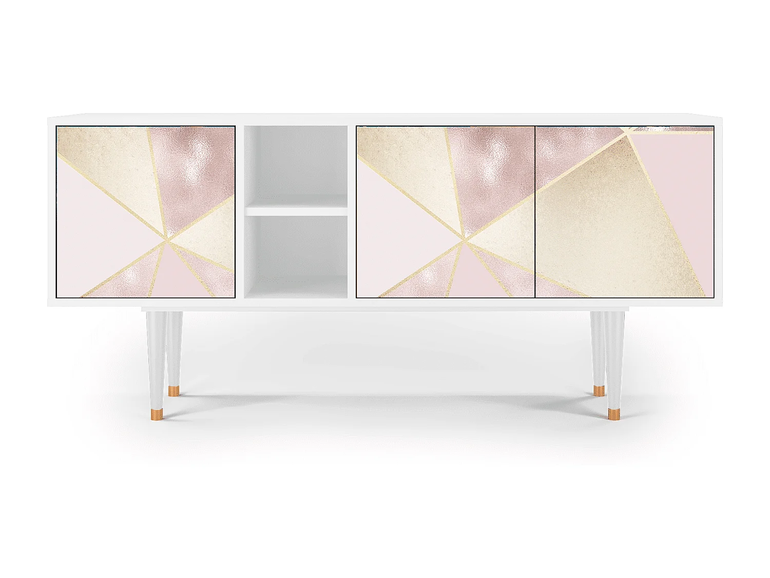 Mueble de TV - 150х69х41 cm - T5 - Cosmopolitan Diva, Branco
