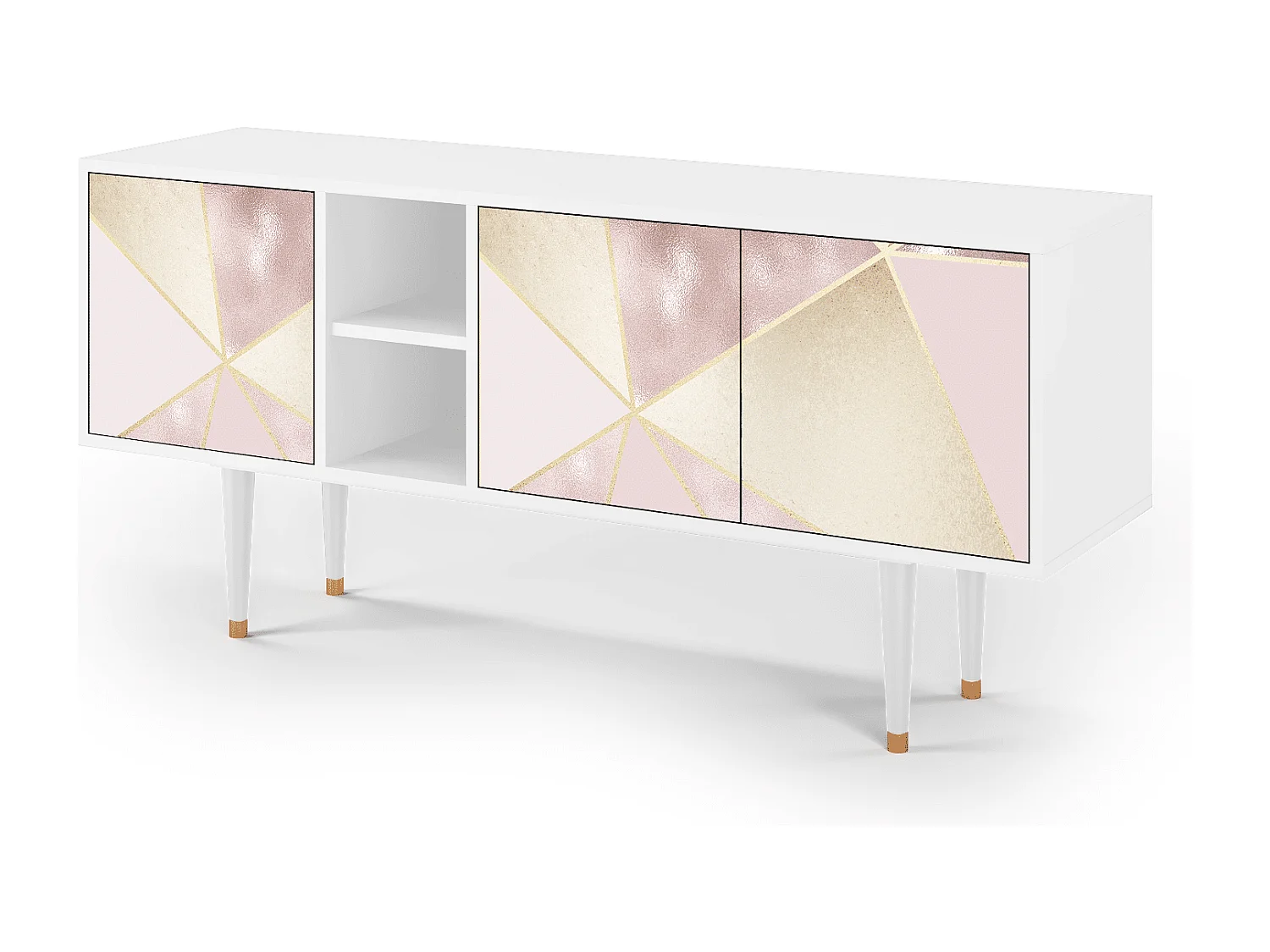 Mueble de TV - 150х69х41 cm - T5 - Cosmopolitan Diva, Branco