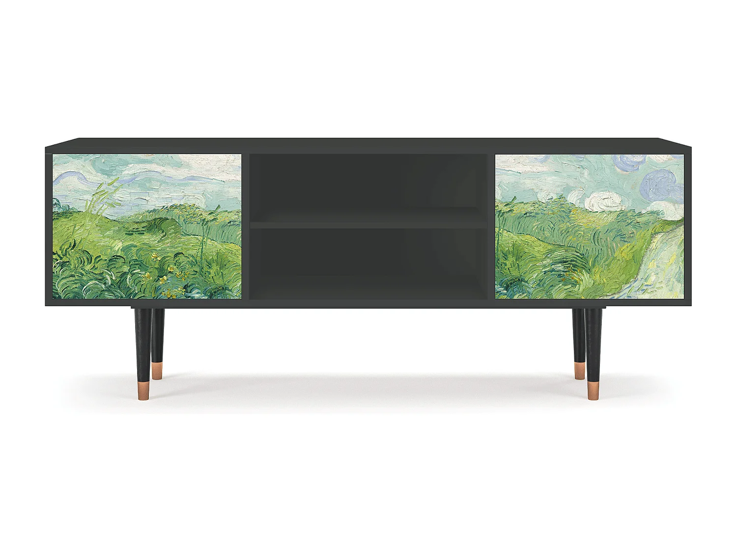 Mueble de TV - 170х69х48 cm - T2 - Green Wheat Fields, Antracite