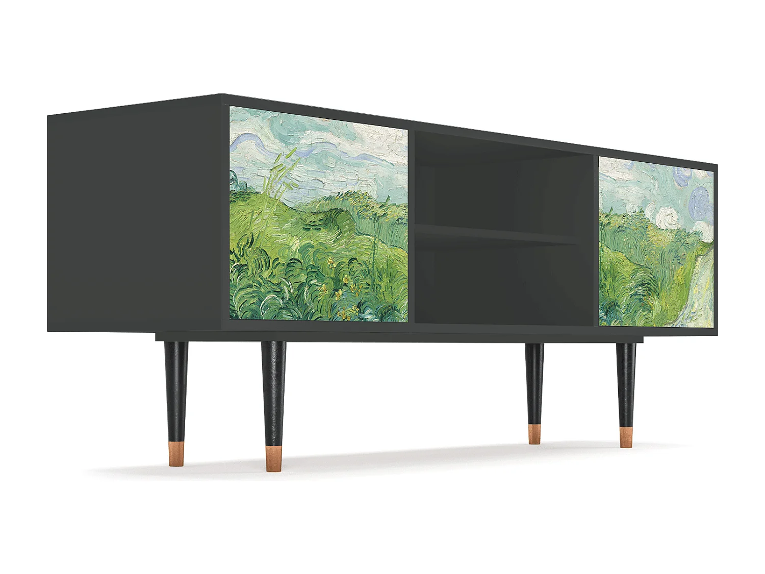 Mueble de TV - 170х69х48 cm - T2 - Green Wheat Fields, Antracite