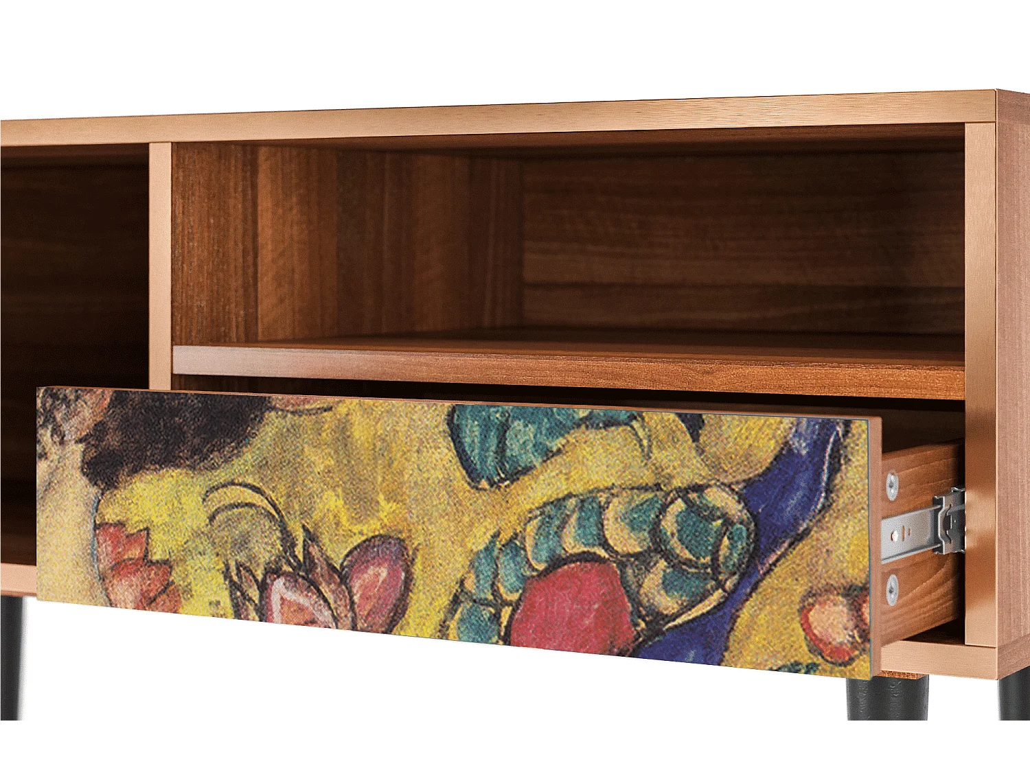 TV-meubel - 115х59х48 cm - T3 - Lady with Fan by Klimt, Walnoot