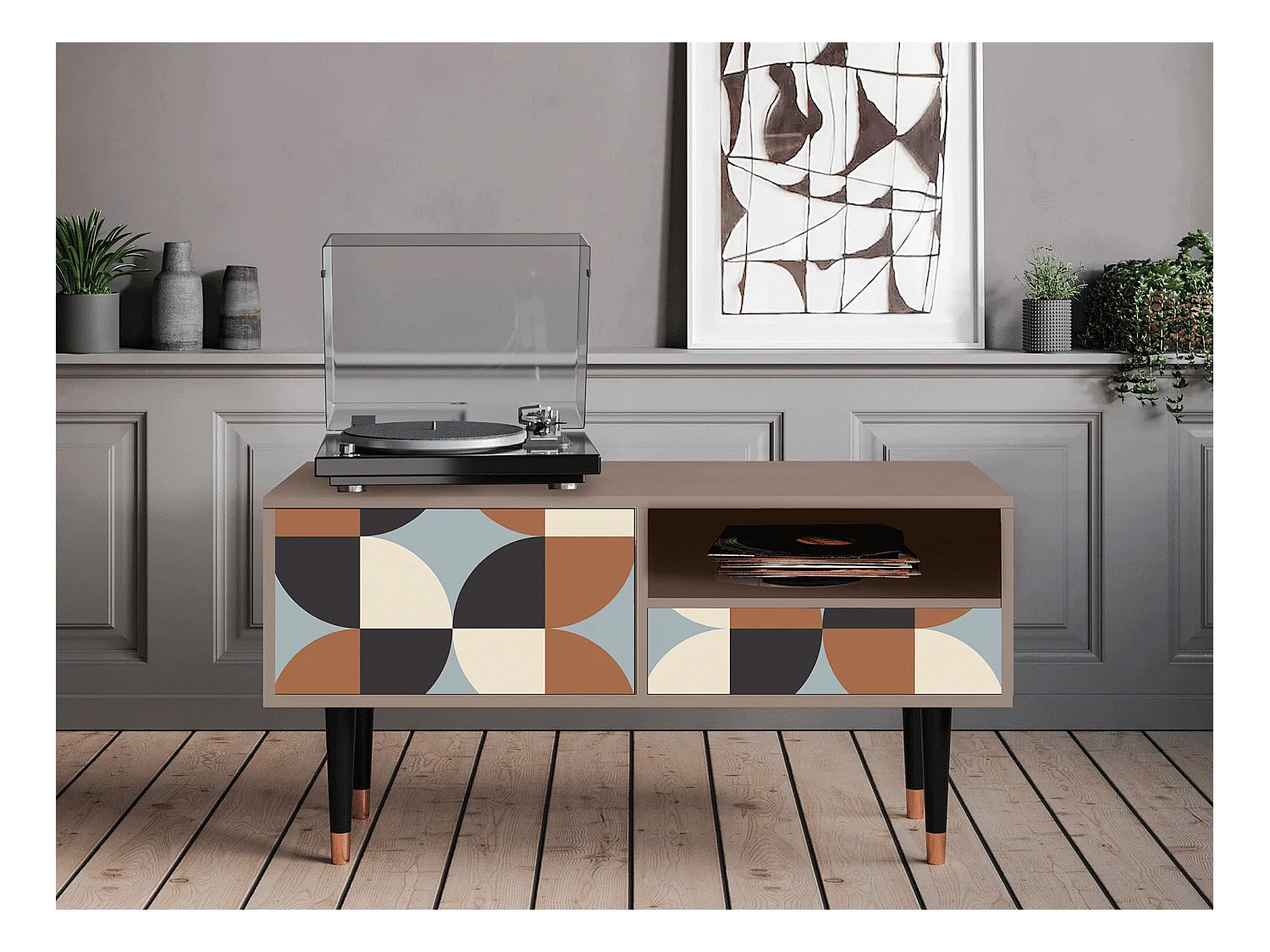 TV-Möbel - 115х59х48 cm - T3 - Brown Sensation, Latte