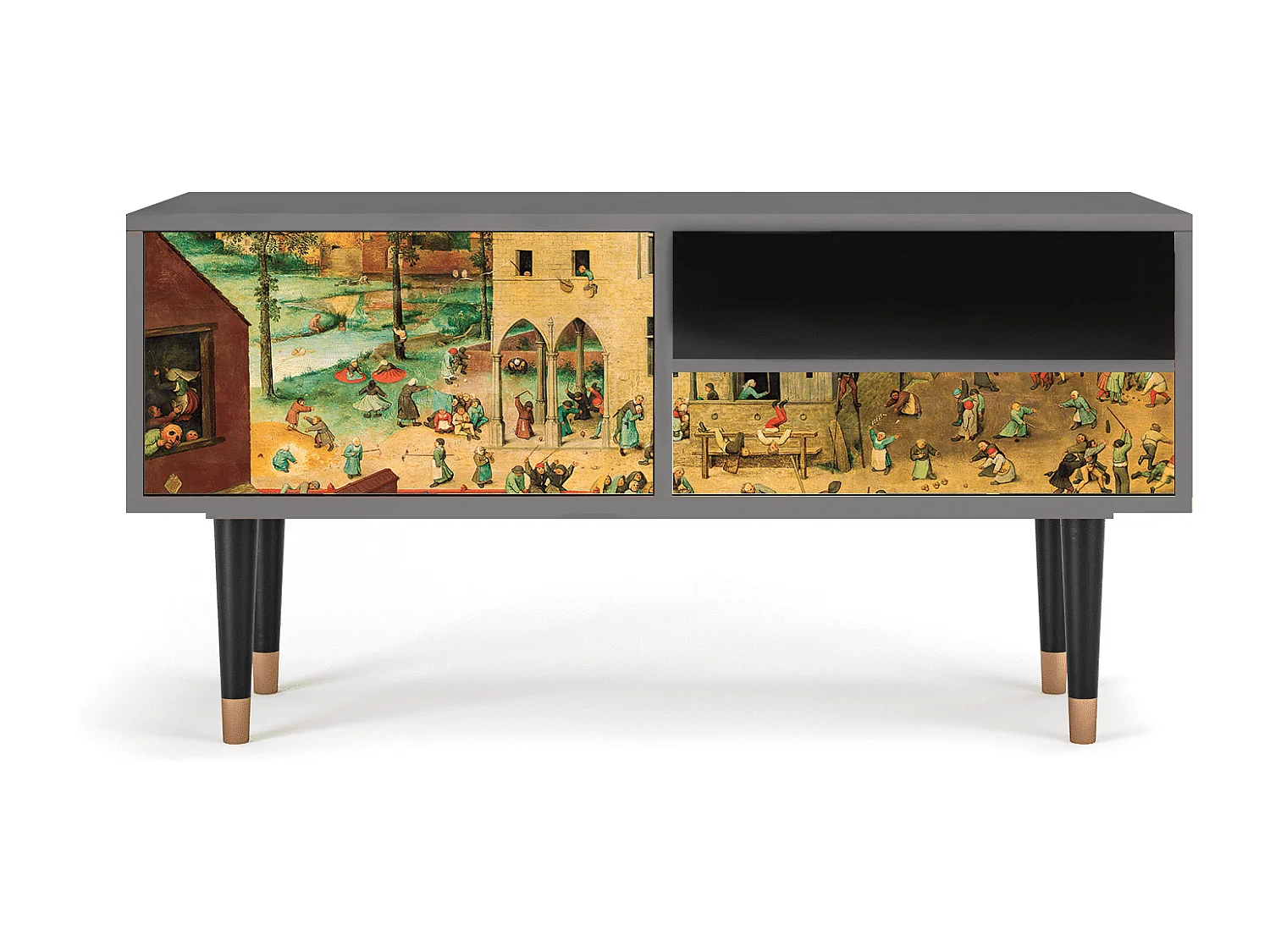 Mobile TV - 115х59х48 cm - T3 - Children Games, Grigio