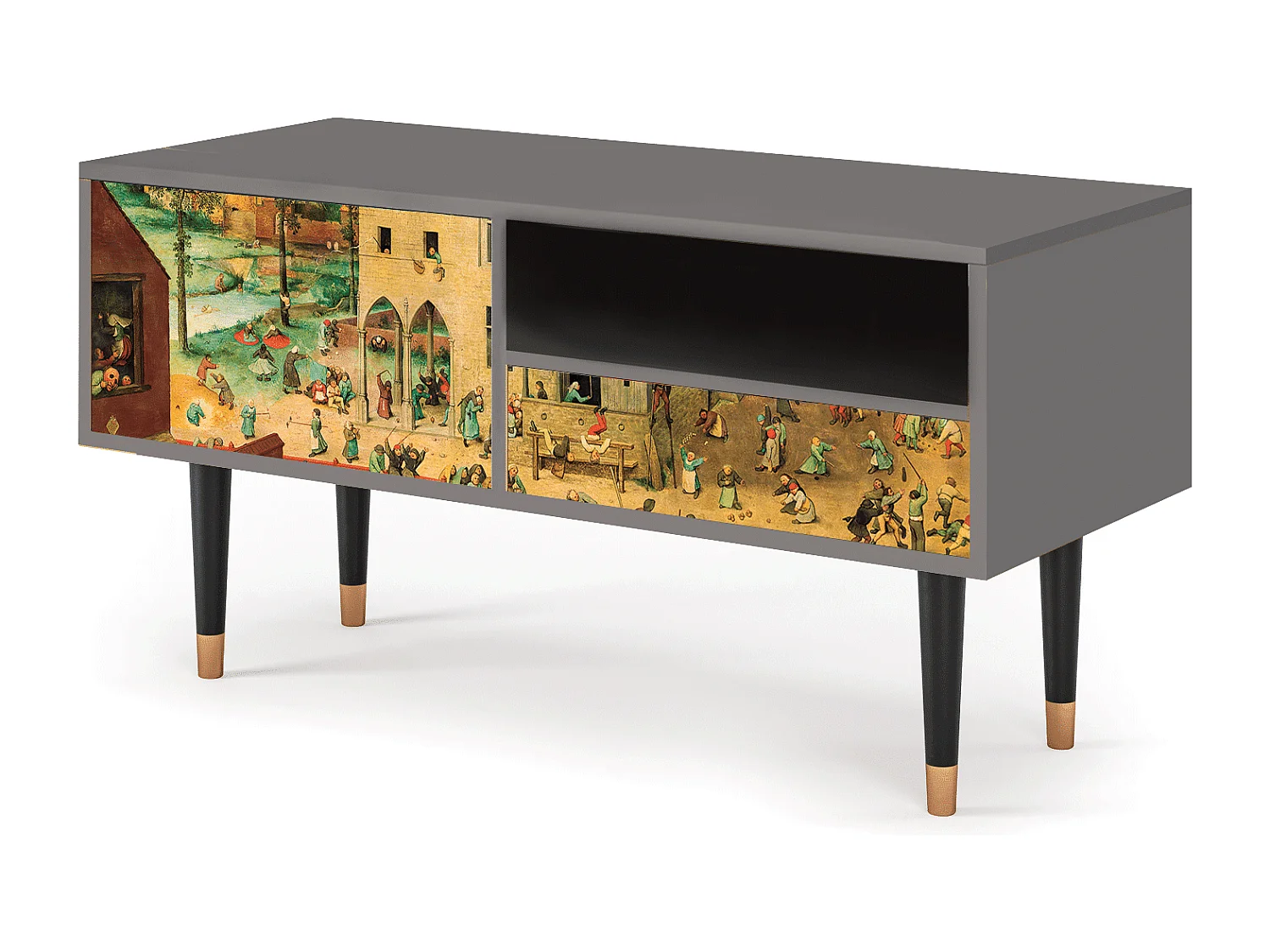 Mobile TV - 115х59х48 cm - T3 - Children Games, Grigio