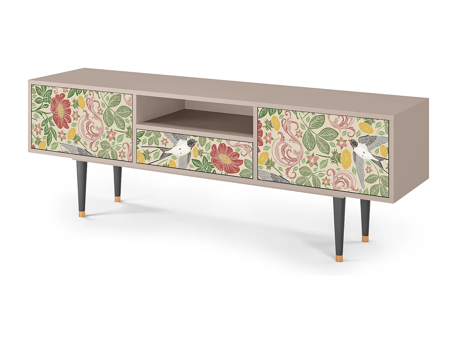 Mobile TV - 170х59х41 cm - T6 - Spring Swallow, Sabbia