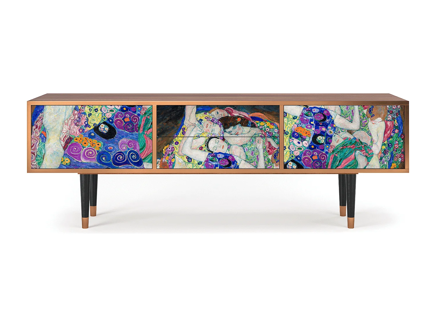 Mueble de TV - 170х59х48 cm - T4 - The Maiden by Klimt, Nogueira