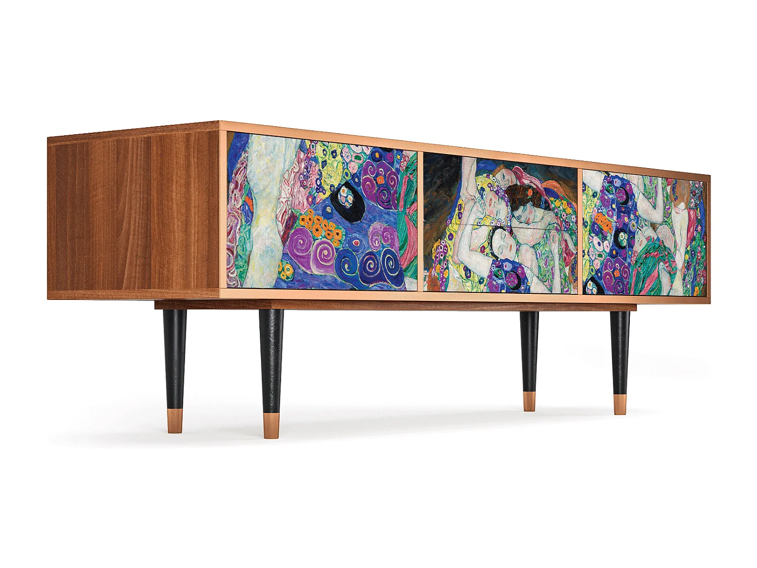 TV-meubel - 170х59х48 cm - T4 - The Maiden by Klimt, Walnoot