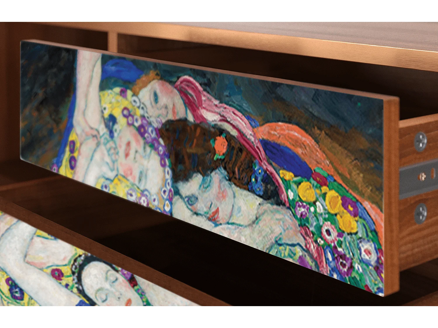 TV-meubel - 170х59х48 cm - T4 - The Maiden by Klimt, Walnoot