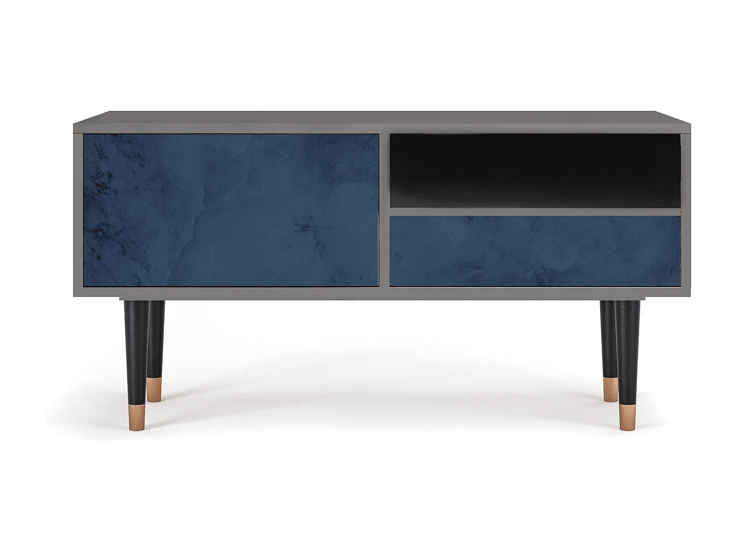 Meuble TV - 115х59х48 cm - T3 - Endless Galaxi, Gris