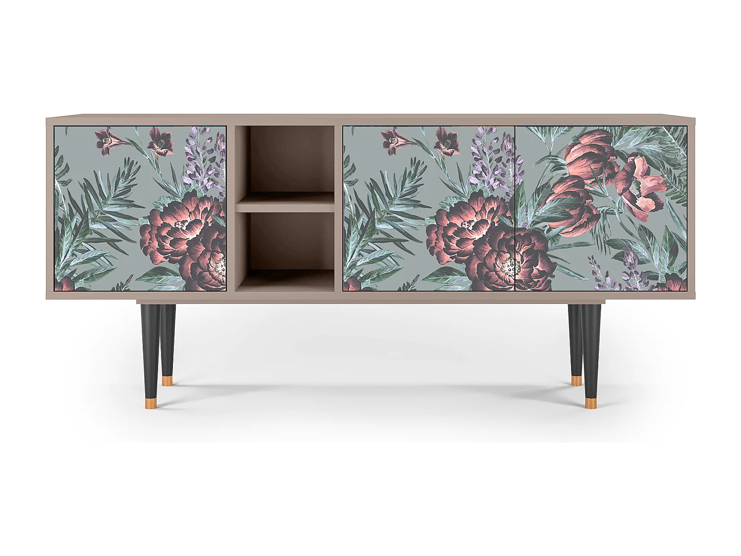 TV-meubel - 150х69х41 cm - T5 - Light Peonies, Latte