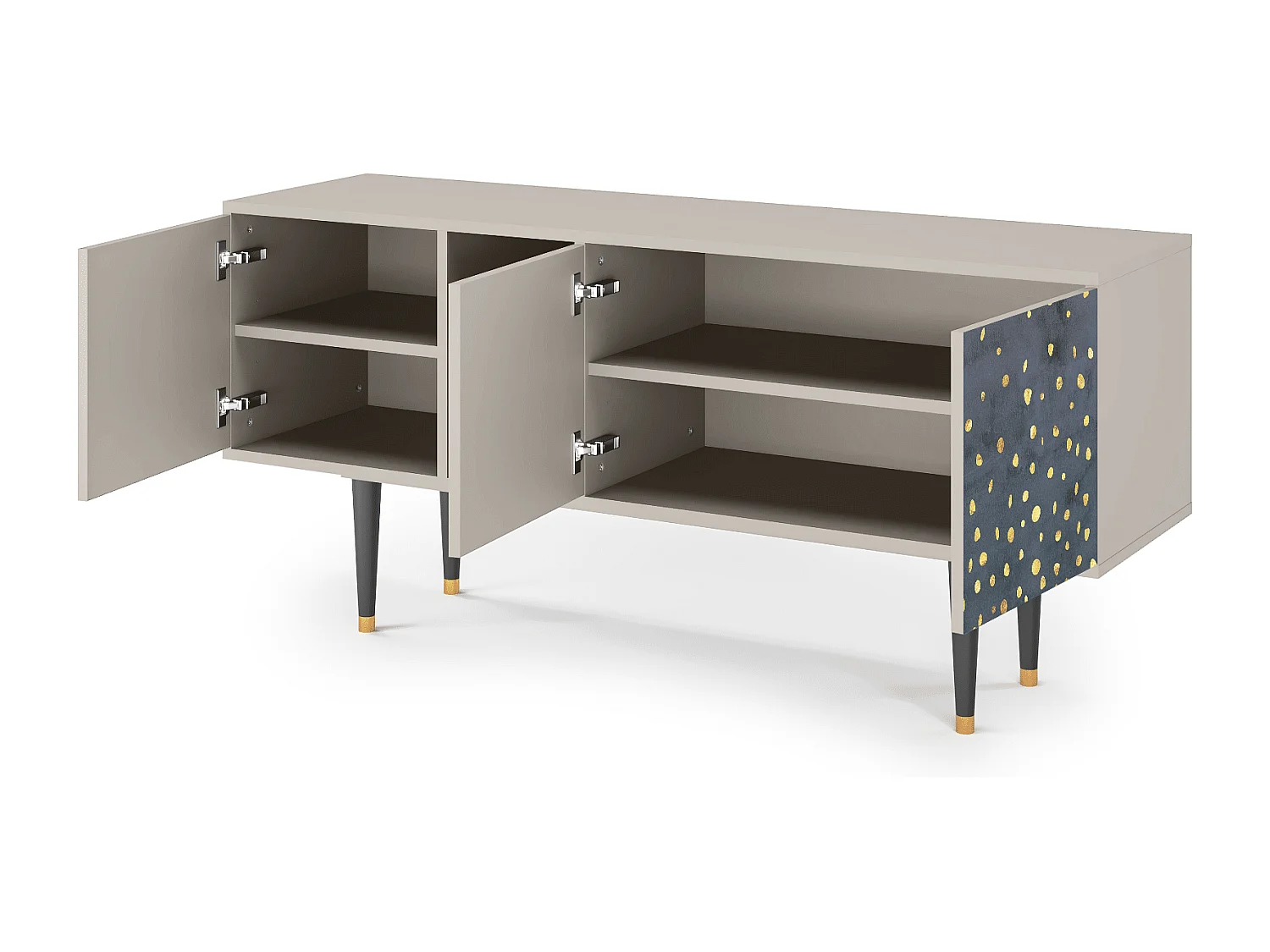 Meuble TV - 150х69х41 cm - T5 - Foggy Lights, Sable