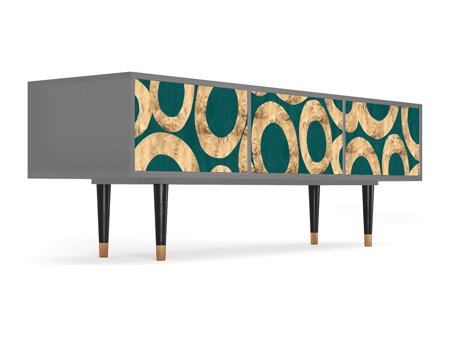 TV-meubel - 170х59х48 cm - T4 - Zircon Sphere, Grijs