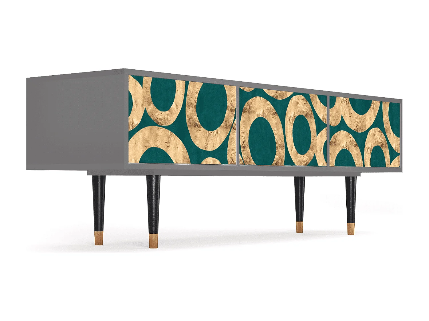 Mobile TV - 170х59х48 cm - T4 - Zircon Sphere, Grigio