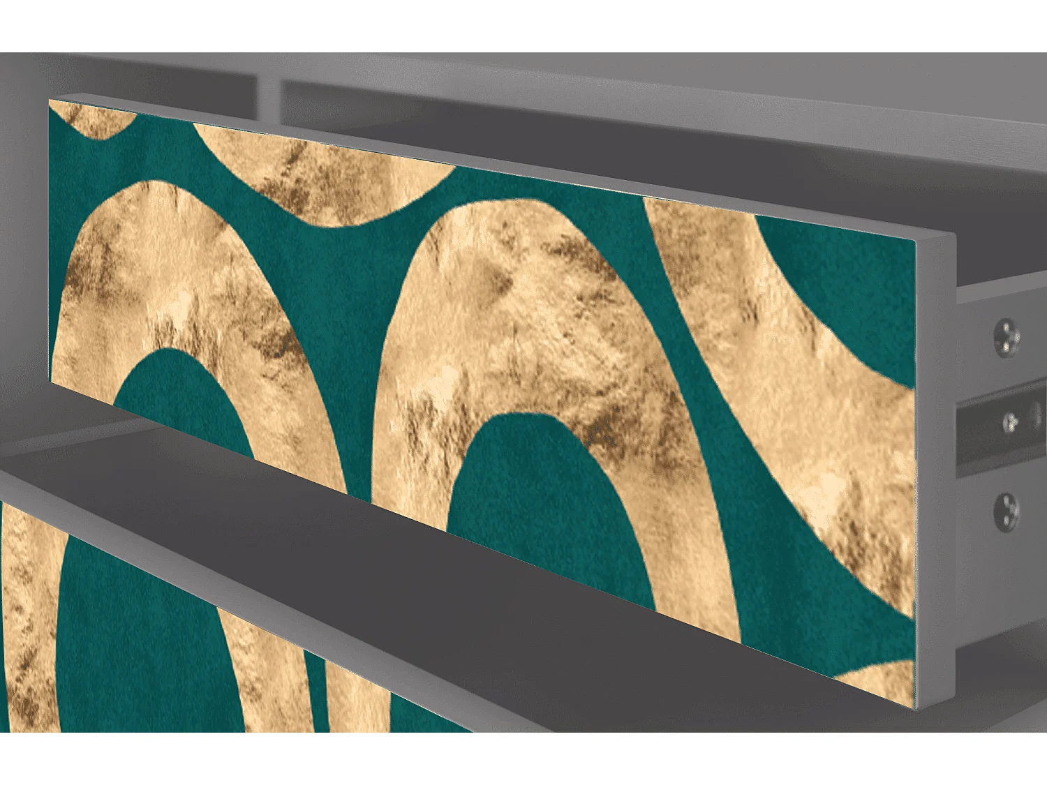 Mobile TV - 170х59х48 cm - T4 - Zircon Sphere, Grigio