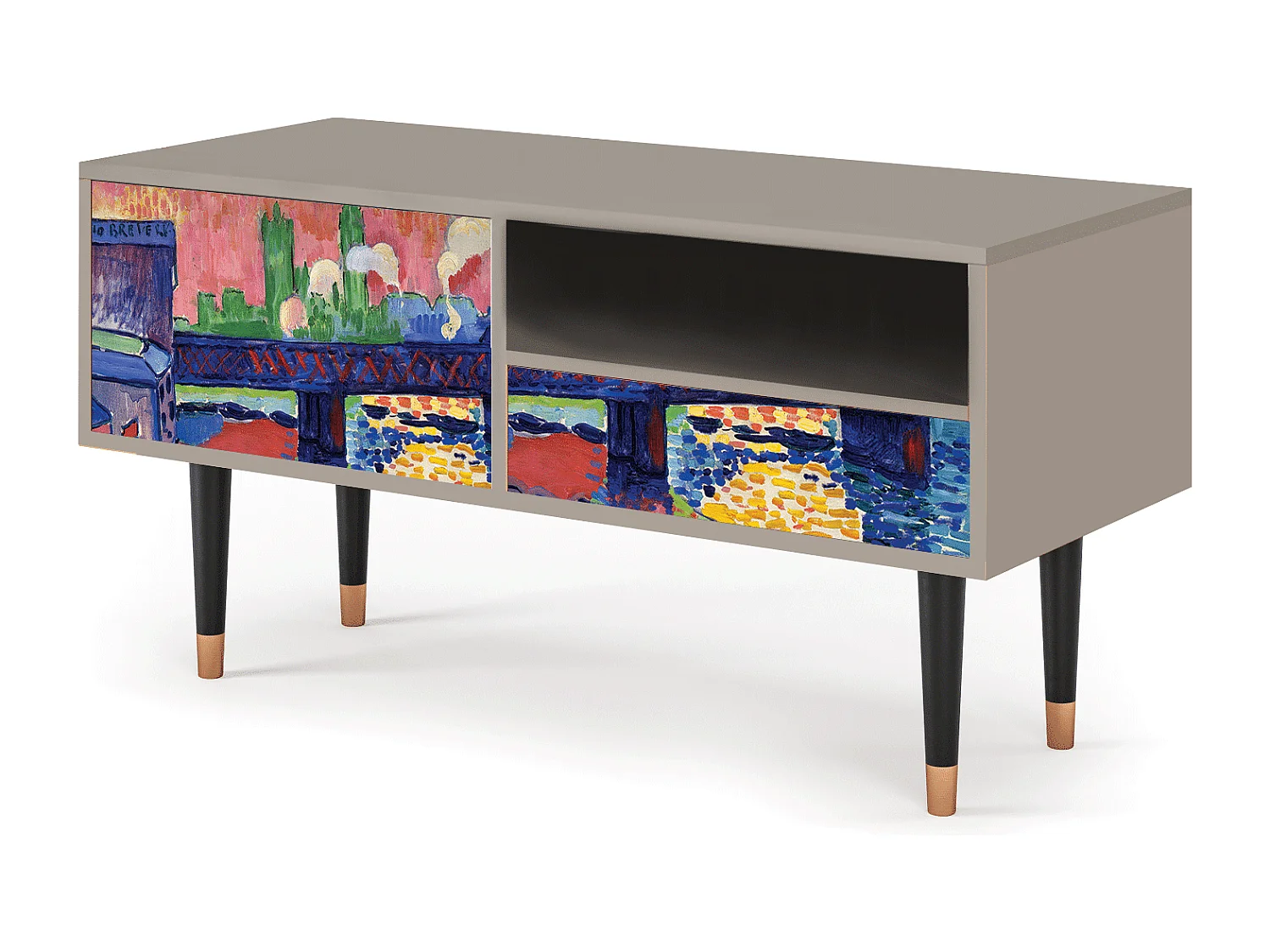 Meuble TV - 115х59х48 cm - T3 - Charing Cross Bridge, Sable